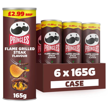 Pringles Flame Grilled Steak  (6x165g)