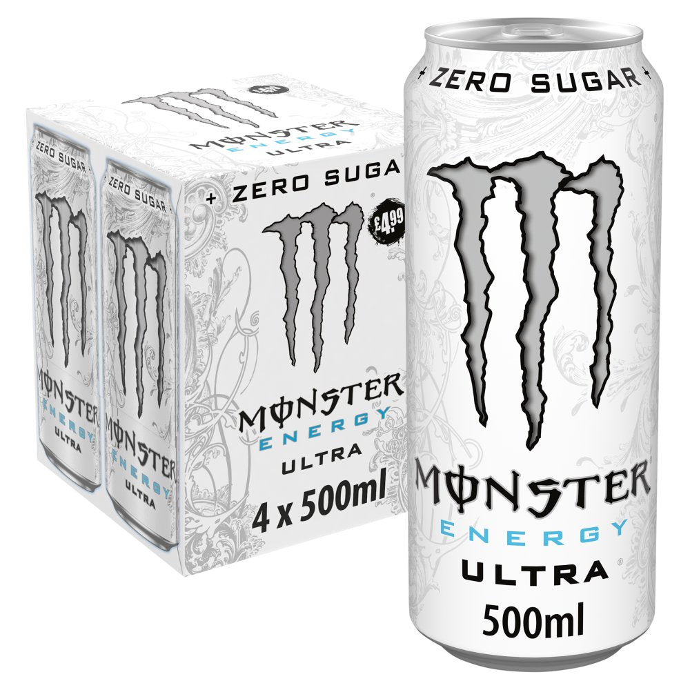 Monster Energy Ultra Zero Suagr 6x4pk 500ml