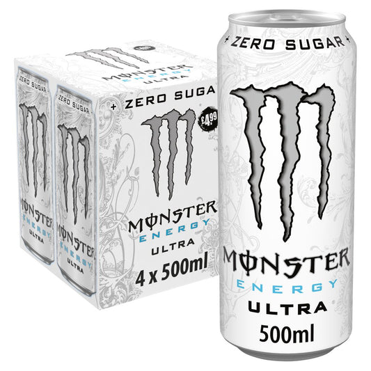 Monster Energy Ultra Zero Suagr 6x4pk 500ml