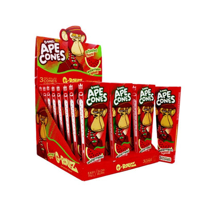 G-Rollz Ape Cones Watermelon Splash 3 Cones 24 Pack