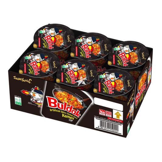 Buldak Original Hot Chicken Flavour 6x70g Cups