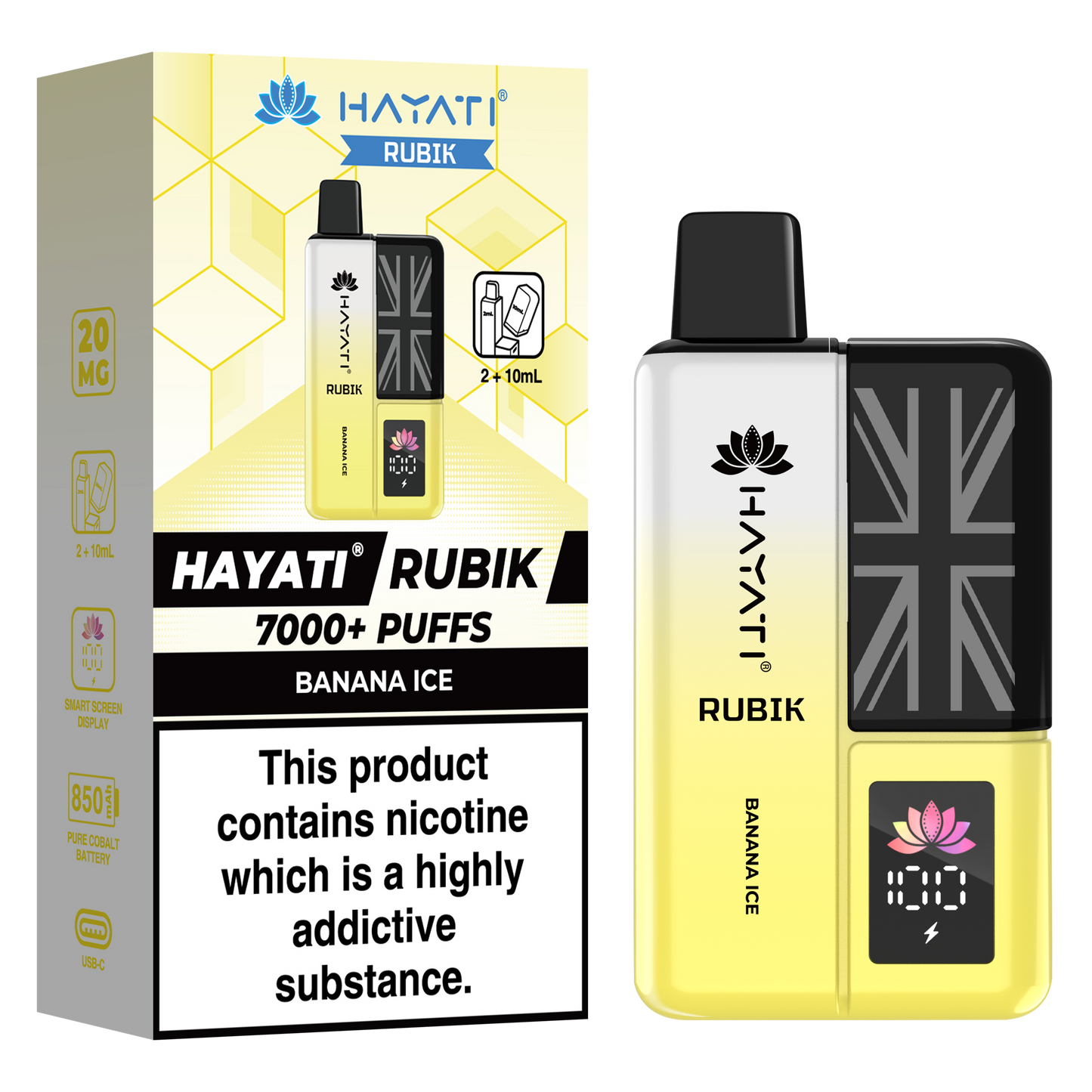 Hayati Rubik 7000+ Puff Prefilled Vape Kit