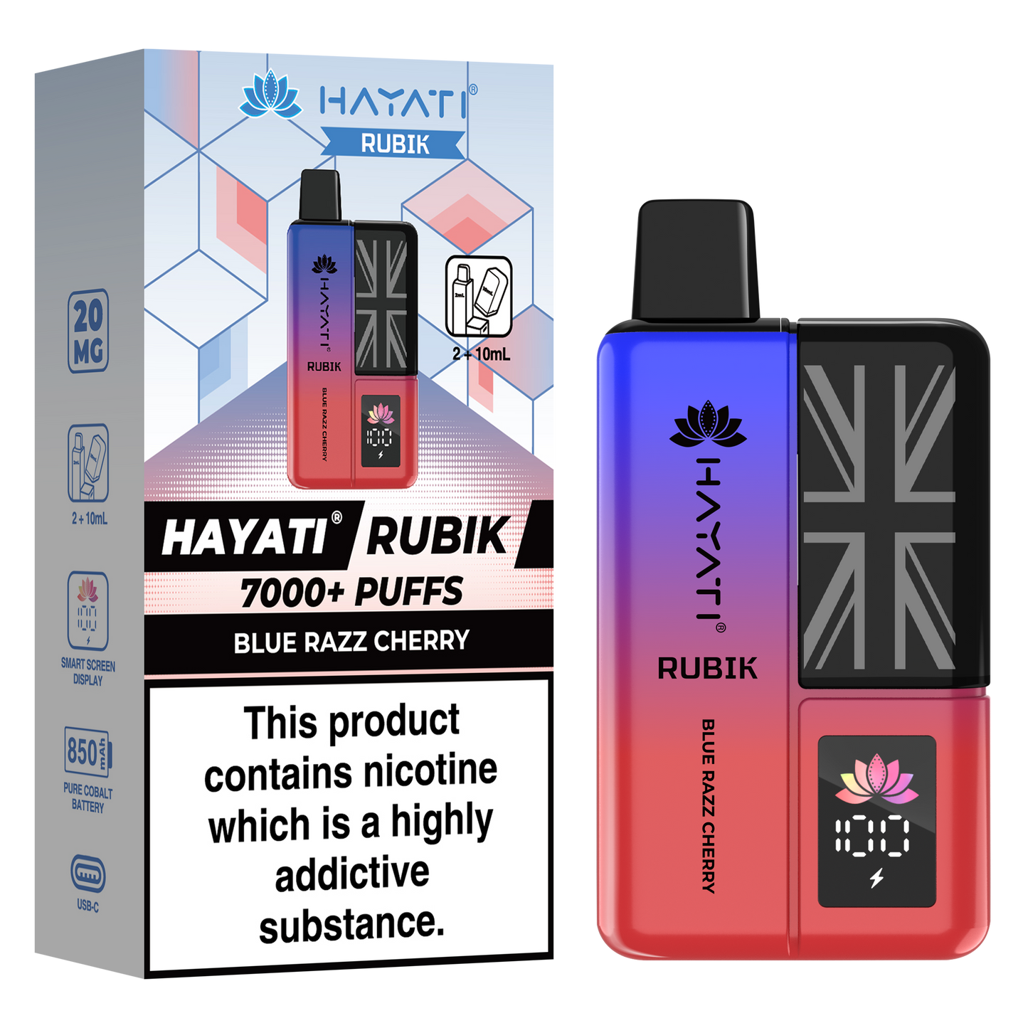 Hayati Rubik 7000+ Puff Prefilled Vape Kit