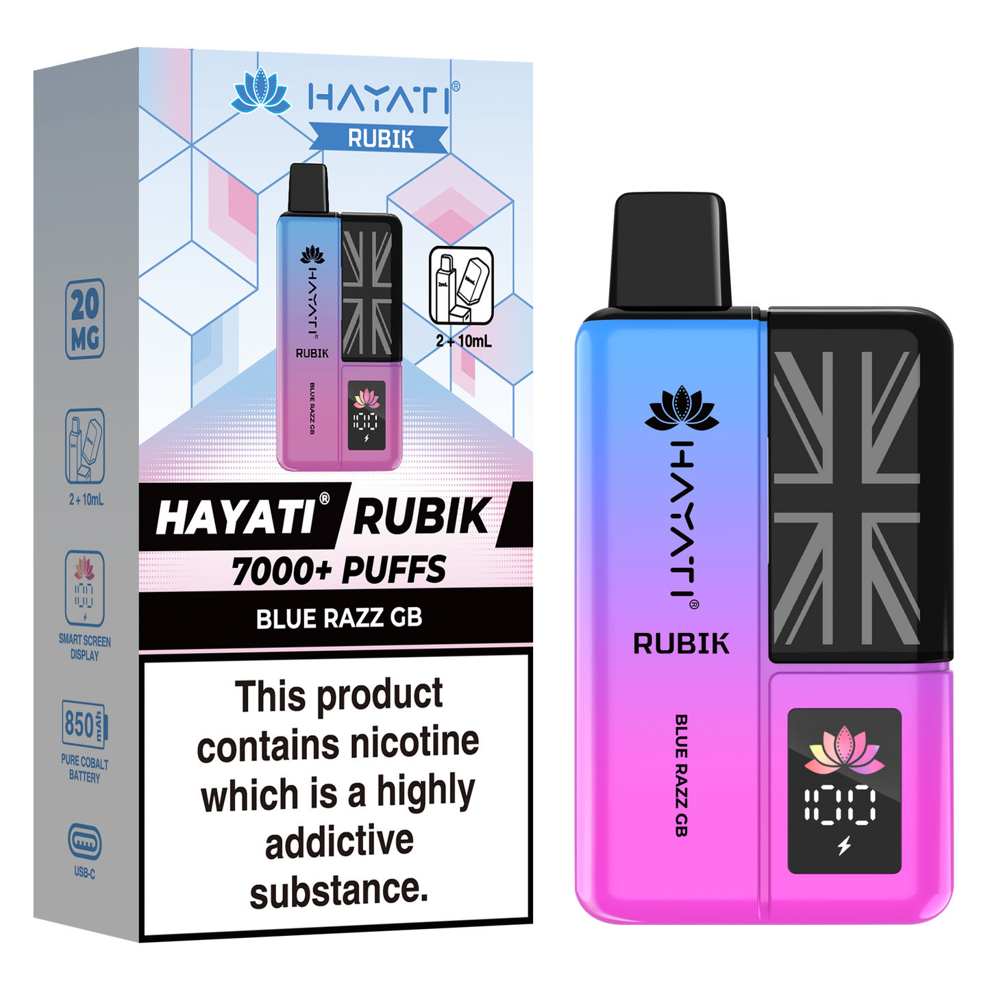 Hayati Rubik 7000+ Puff Prefilled Vape Kit