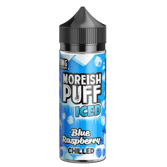 Moreish Puff Iced: Blue Raspberry Chilled 0mg 100ml Shortfill E-Liquid