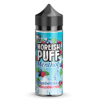 Moreish Puff Menthol Blueberries & Raspberries 0mg 100ml Shortfill E-Liquid