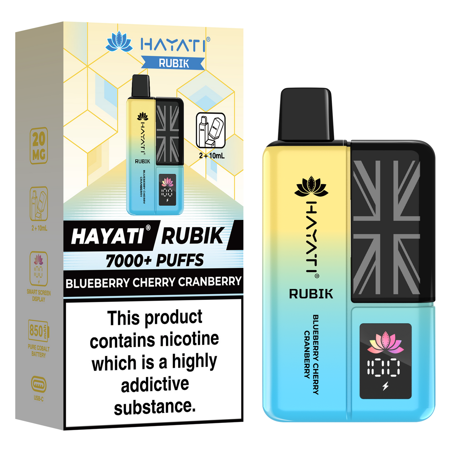 Hayati Rubik 7000+ Puff Prefilled Vape Kit
