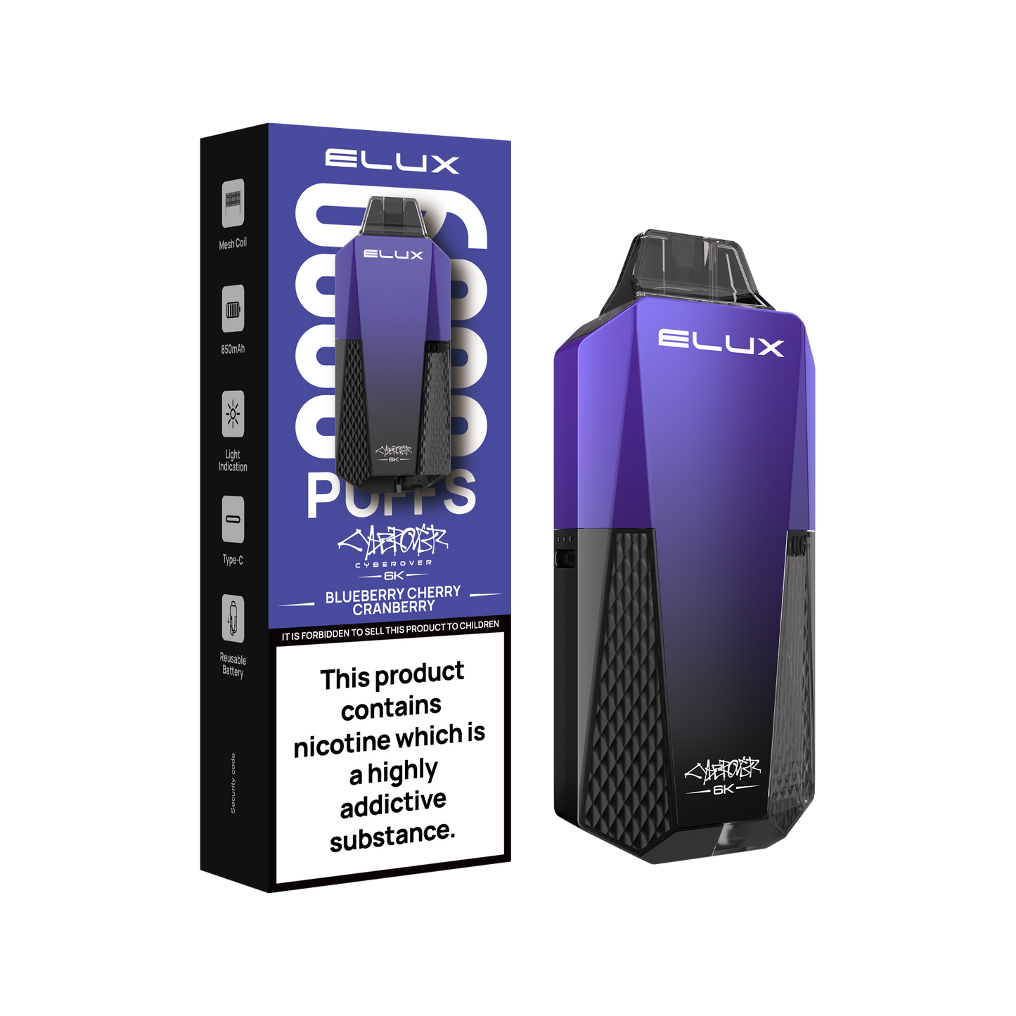 Elux Cyberover 6K Prefilled Vape