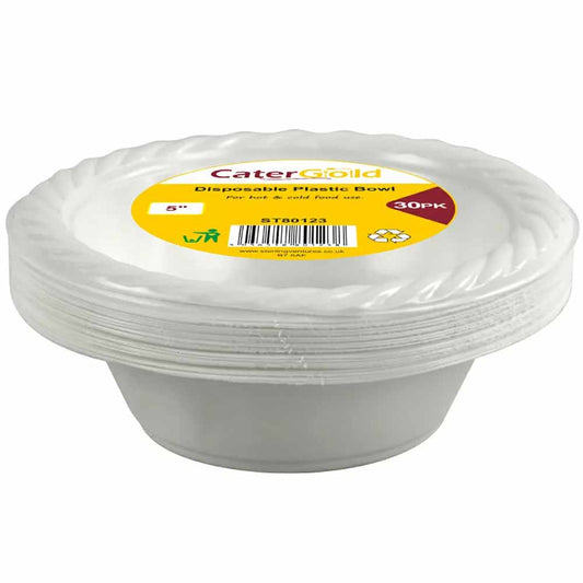 Reusable Plastic Bowl 5" 30pk