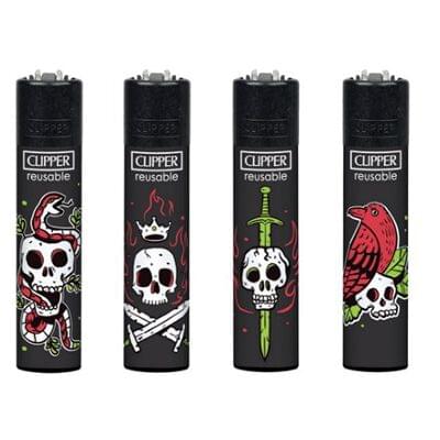 Clipper D40 Lighters Bones + LB 40pk