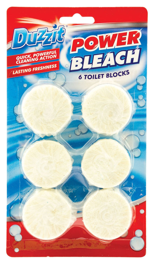 Duzzit Power Bleach Toilet Blocks 6pk