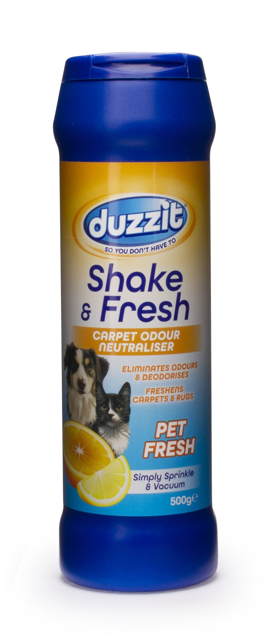 Duzzit Shake & Fresh Carpet Odour Neutraliser Pet Fresh 500g