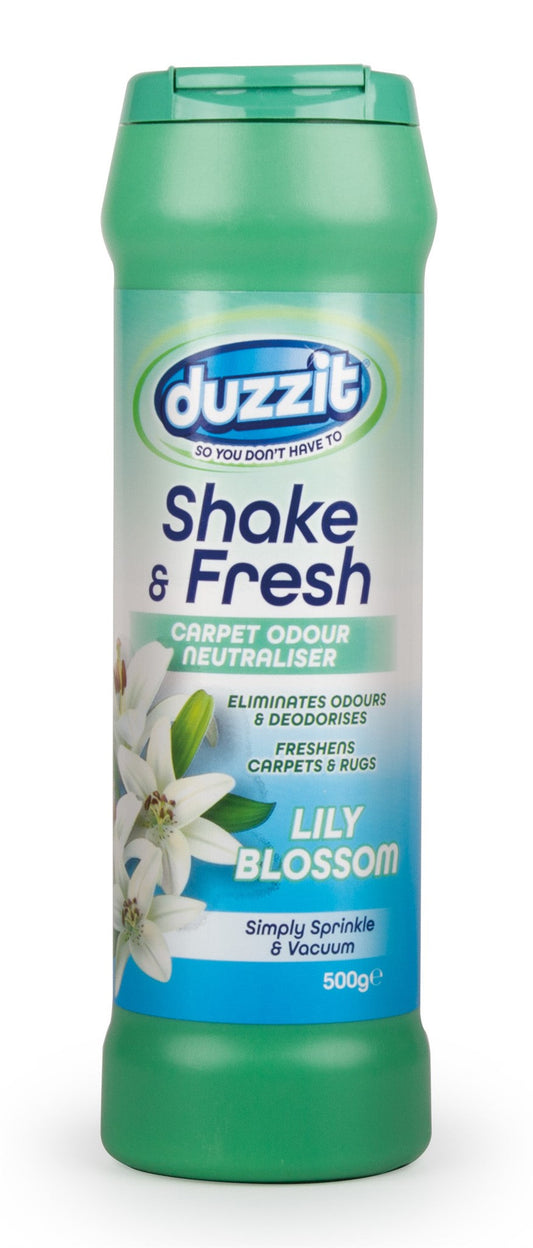 Duzzit Shake & Fresh Carpet Odour Neutraliser Lily 500g