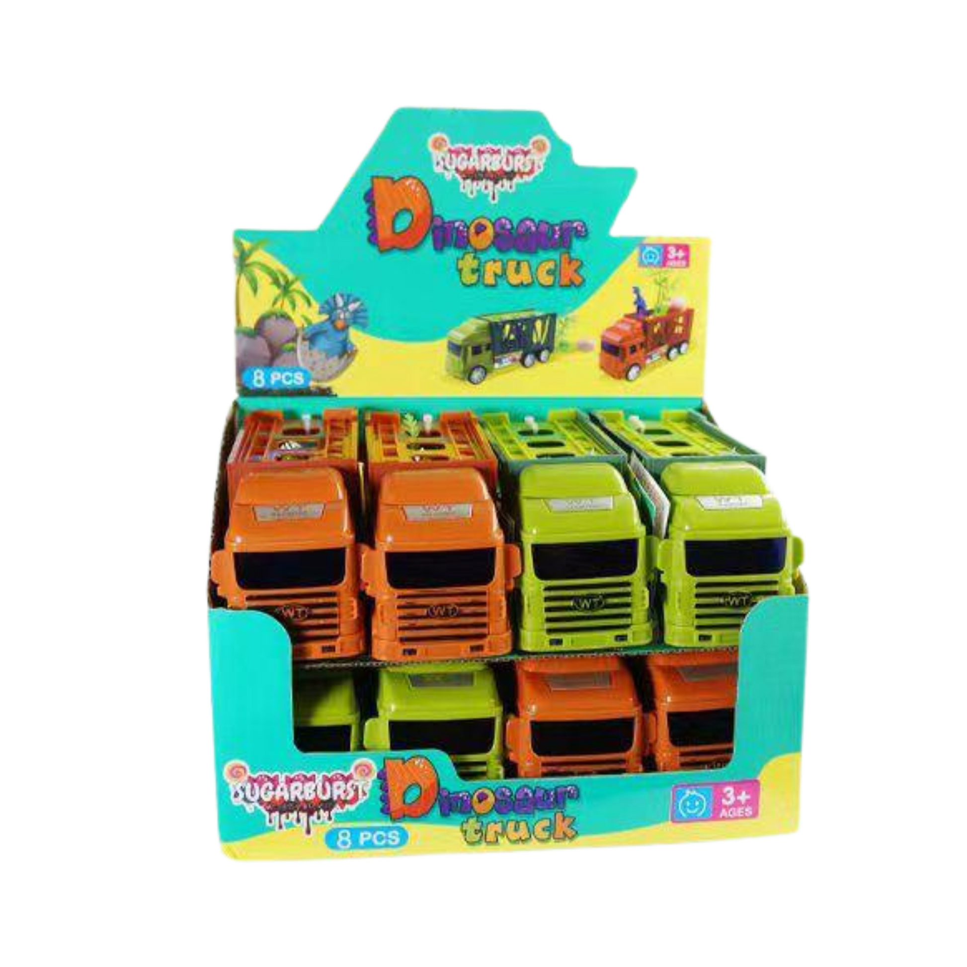 Sugarburst Dinosaur Truck Candy Toy 8pk