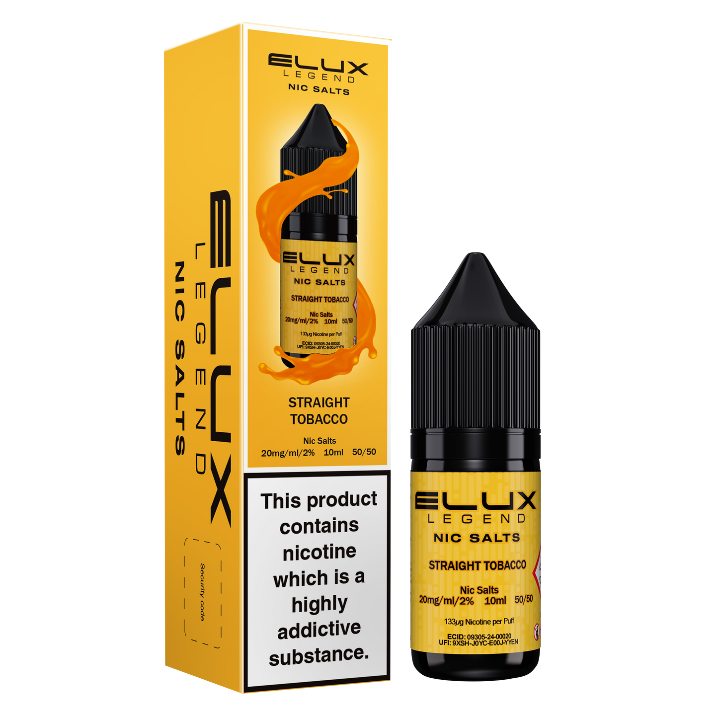 Elux Legend Salts Straight Tobacco 10ml Nic Salt