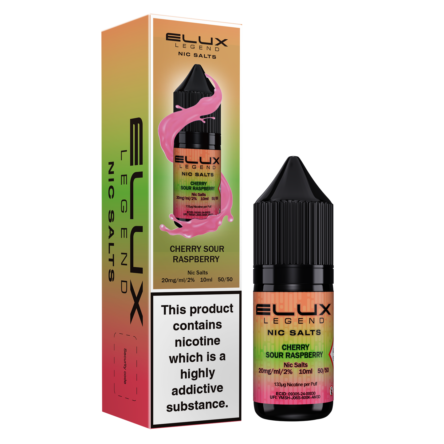Elux Legend Salts Cherry Sour Raspberry 10ml Nic Salt