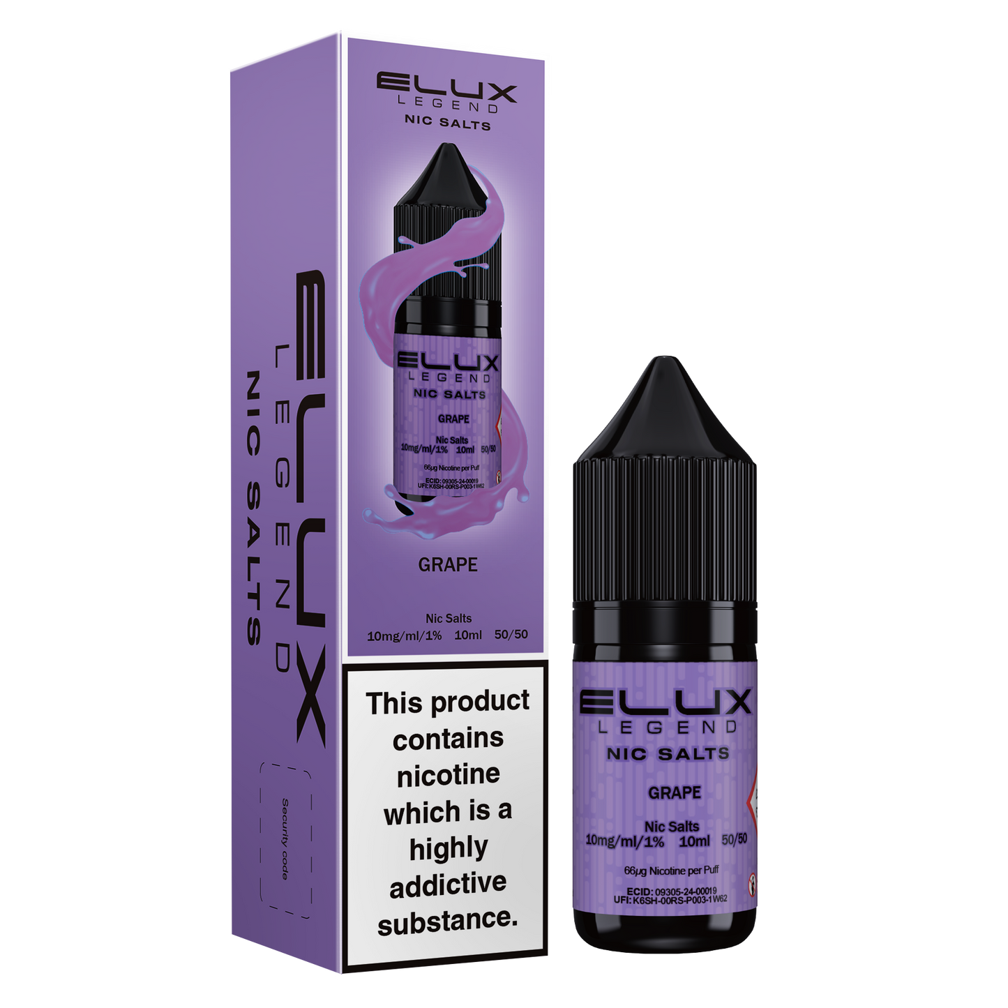 Elux Legend Salts Grape 10ml Nic Salt