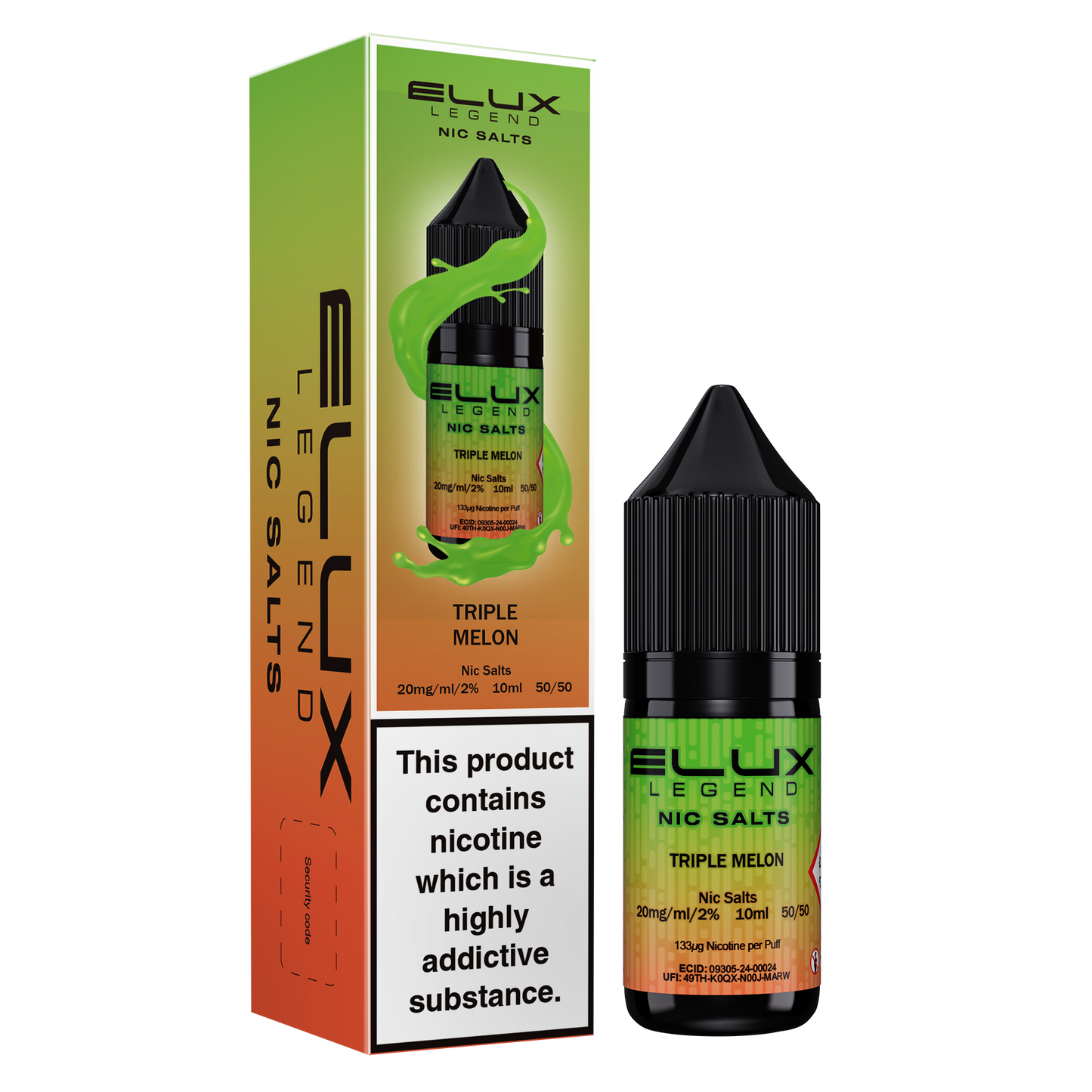 Elux Legend Salts Triple Melon 10ml Nic Salt
