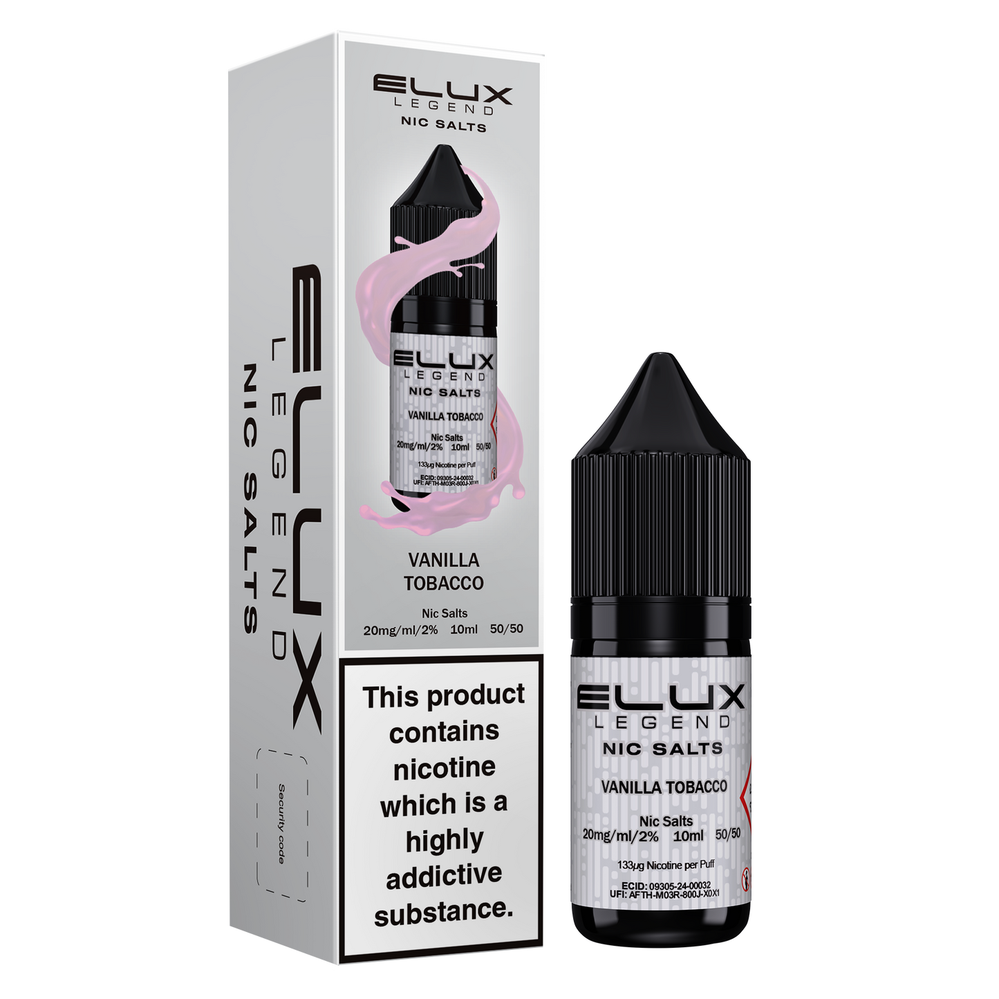 Elux Legend Salts Vanilla Tobacco 10ml Nic Salt
