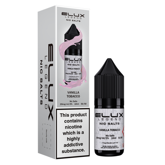 Elux Legend Salts Vanilla Tobacco 10ml Nic Salt