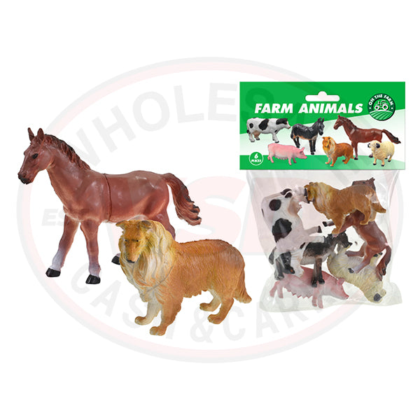 6PC 4IN Farm Animals