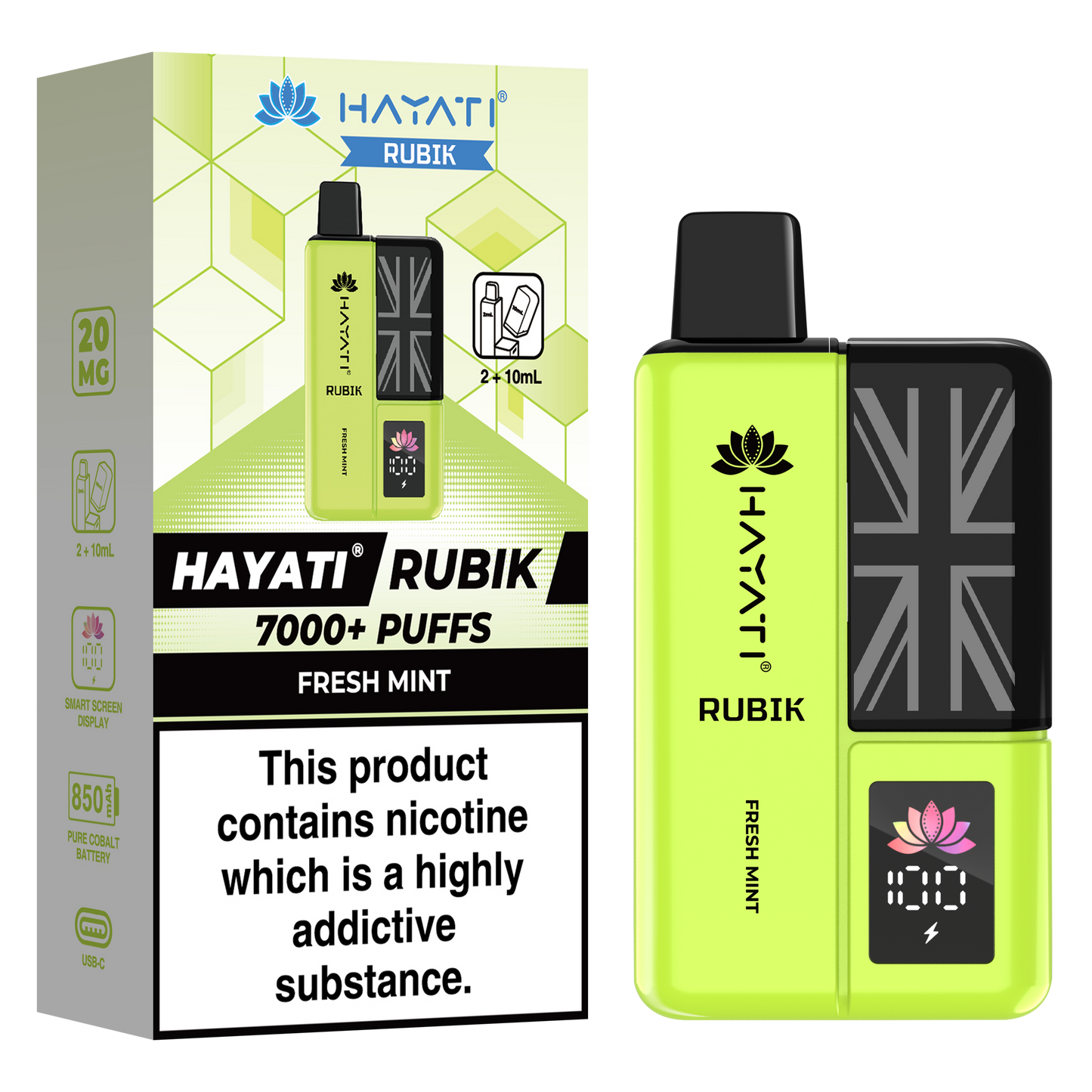 Hayati Rubik 7000+ Puff Prefilled Vape Kit
