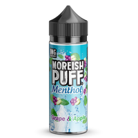 Moreish Puff Menthol Grape & Apple 0mg 100ml Shortfill E-Liquid
