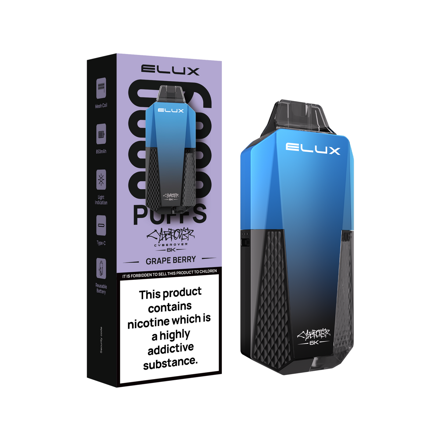 Elux Cyberover 6K Prefilled Vape