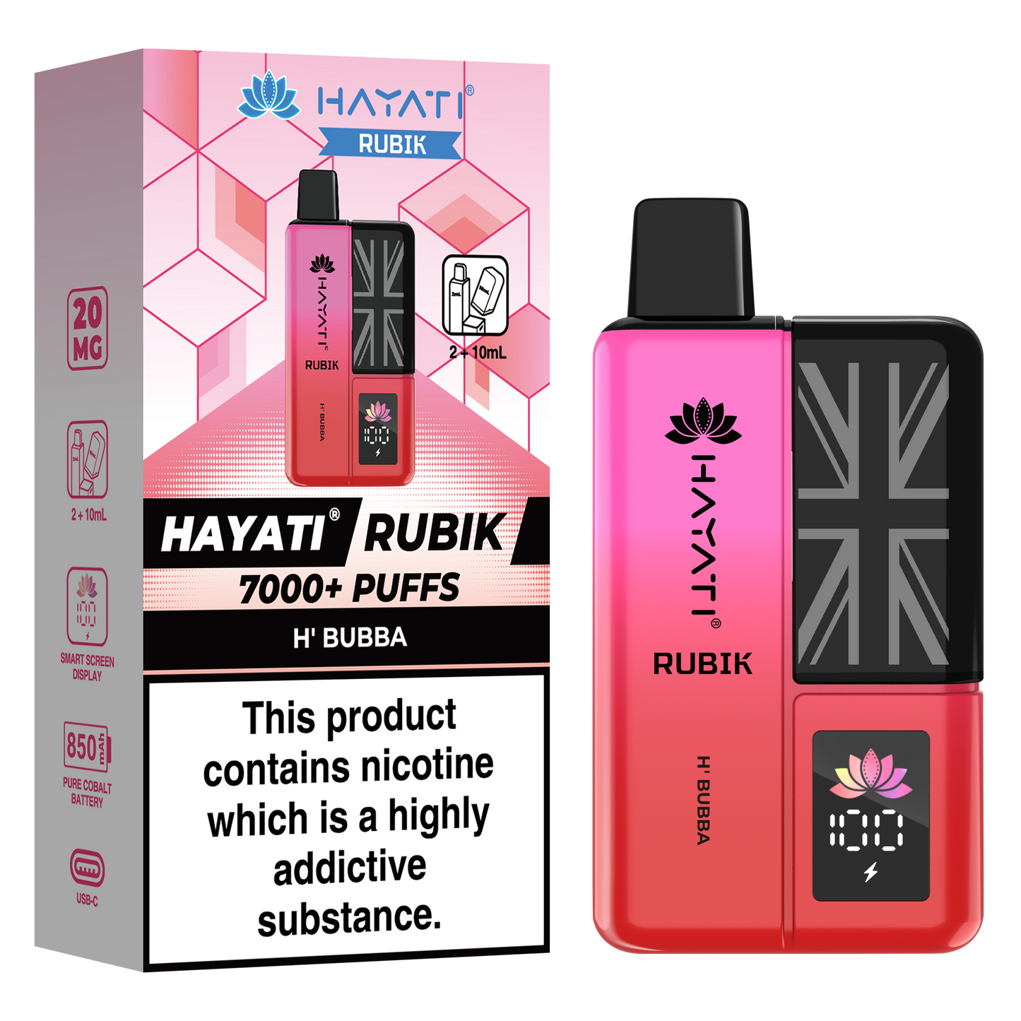 Hayati Rubik 7000+ Puff Prefilled Vape Kit