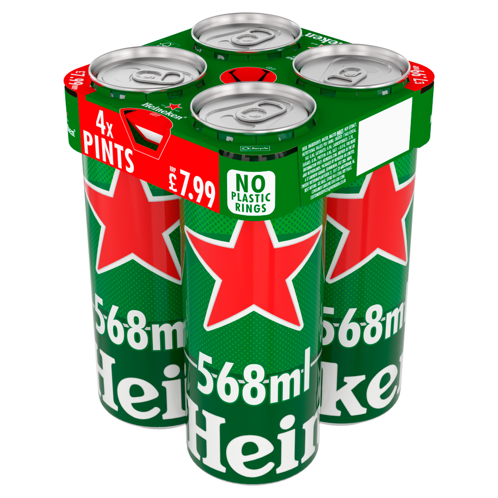 Heineken 6x4x568ml Pint PM£7.99
