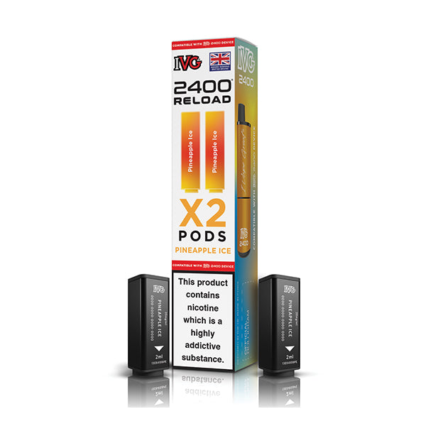 IVG 2400 Reload 2in1 Prefilled Pods - Pineapple Ice