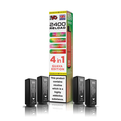 IVG 2400 Reload 4in1 Prefilled Pods Guava Edition