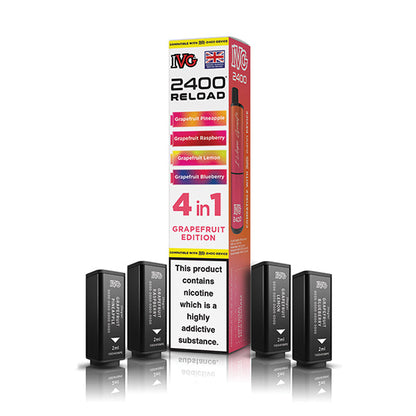 IVG 2400 Reload 4in1 Prefilled Pods Grapefruit Edition