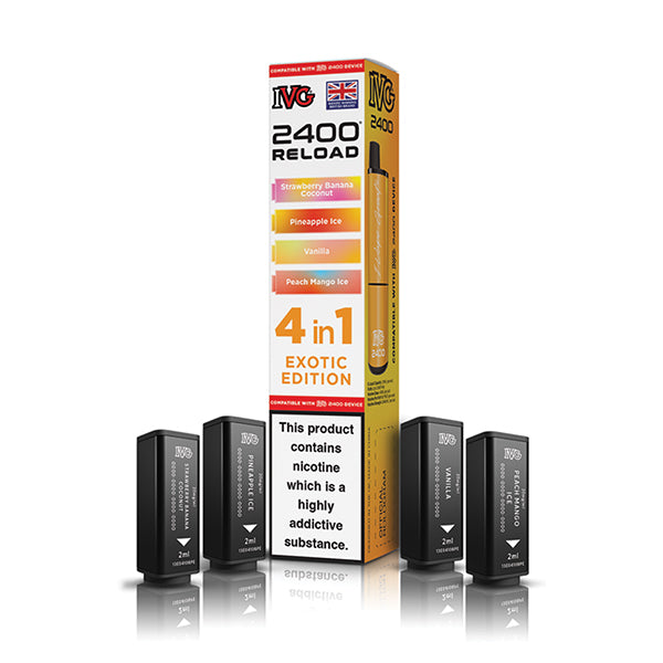 IVG 2400 Reload 4in1 Prefilled Pods Exotic Edition