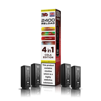 IVG 2400 Reload 4in1 Prefilled Pods Cola Edition