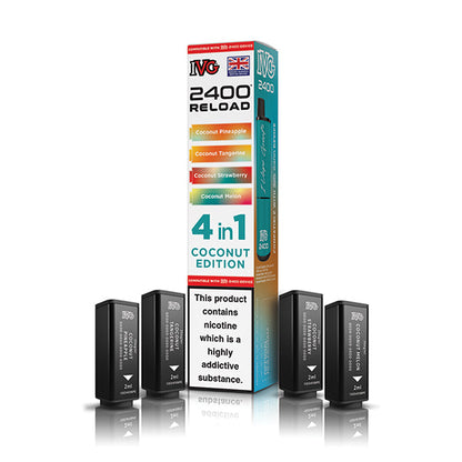 IVG 2400 Reload 4in1 Prefilled Pods Coconut Edition