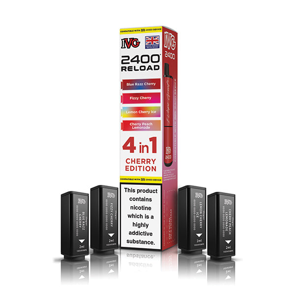IVG 2400 Reload 4in1 Prefilled Pods Cherry Edition