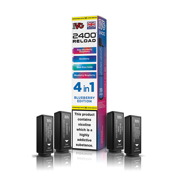 IVG 2400 Reload 4in1 Prefilled Pods Blueberry Edition