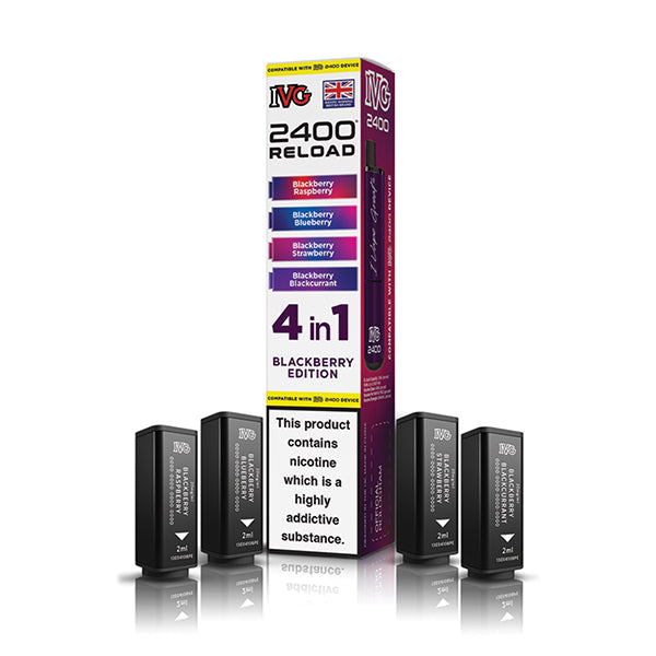 IVG 2400 Reload 4in1 Prefilled Pods Blackberry Edition