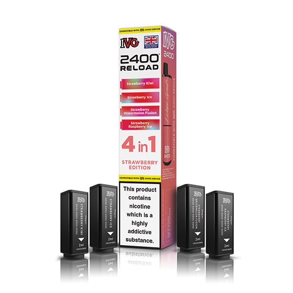 IVG 2400 Reload 4in1 Prefilled Pods Strawberry Edition