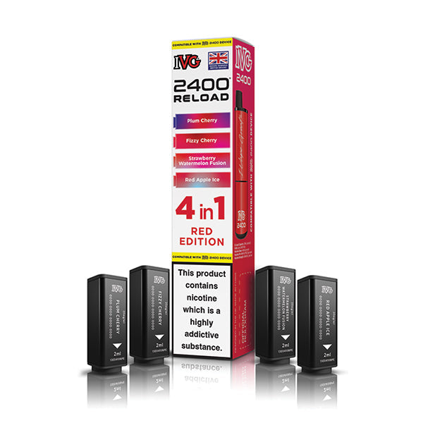 IVG 2400 Reload 4in1 Prefilled Pods Red Edition