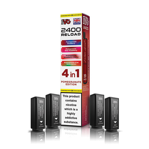 IVG 2400 Reload 4in1 Prefilled Pods Pomegranate Edition