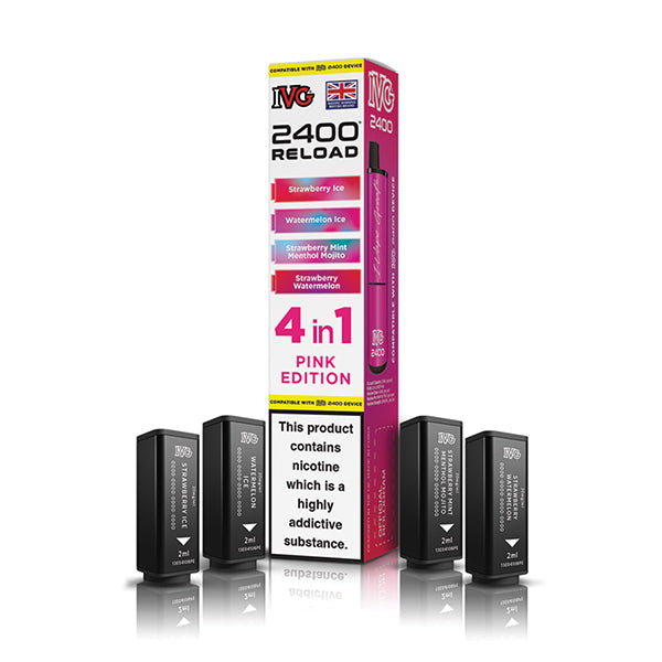 IVG 2400 Reload 4in1 Prefilled Pods Pink Edition