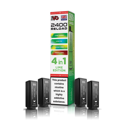 IVG 2400 Reload 4in1 Prefilled Pods Lime Edition