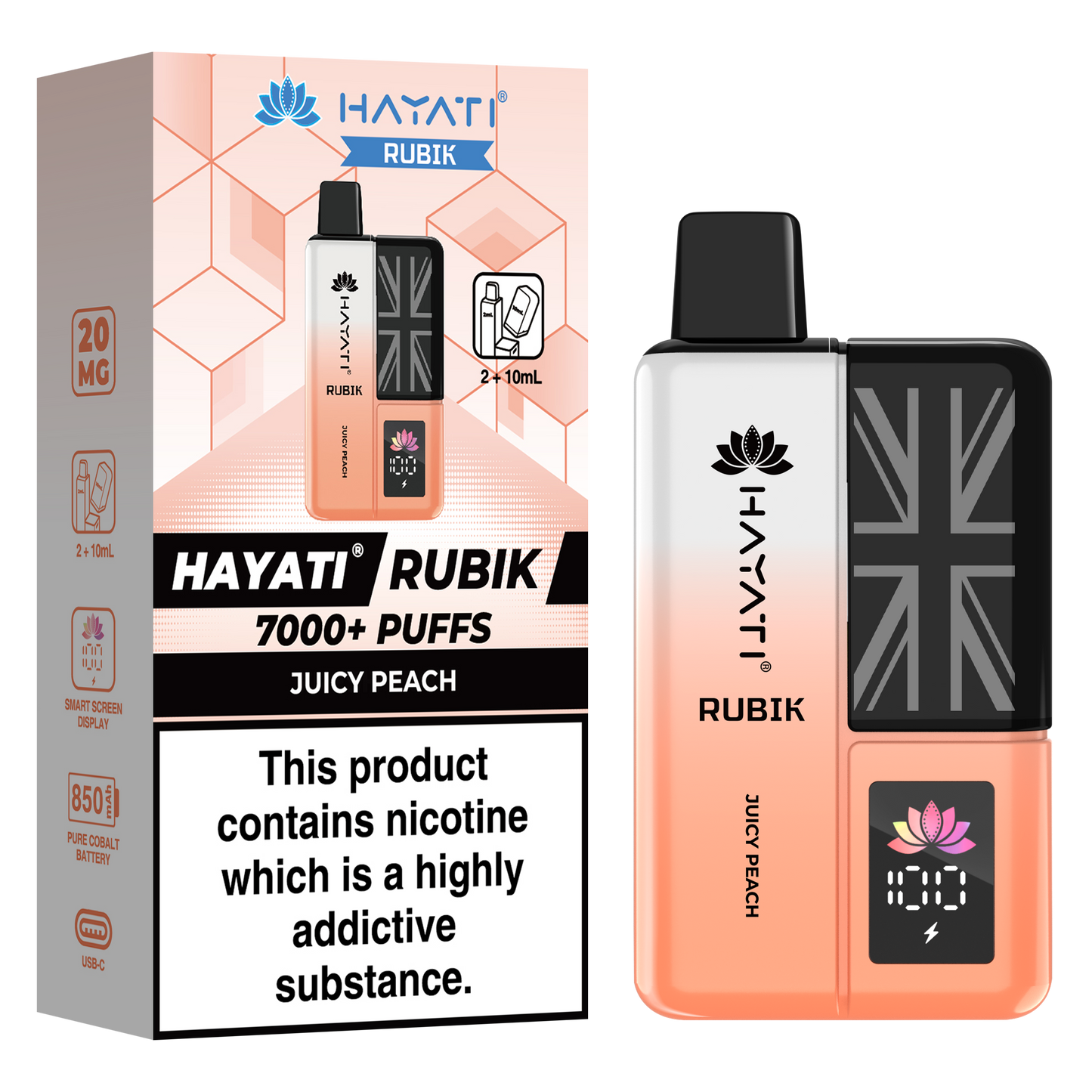 Hayati Rubik 7000+ Puff Prefilled Vape Kit