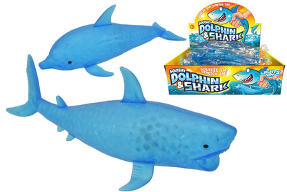 Squishy Dolphin & Shark light up 1pc