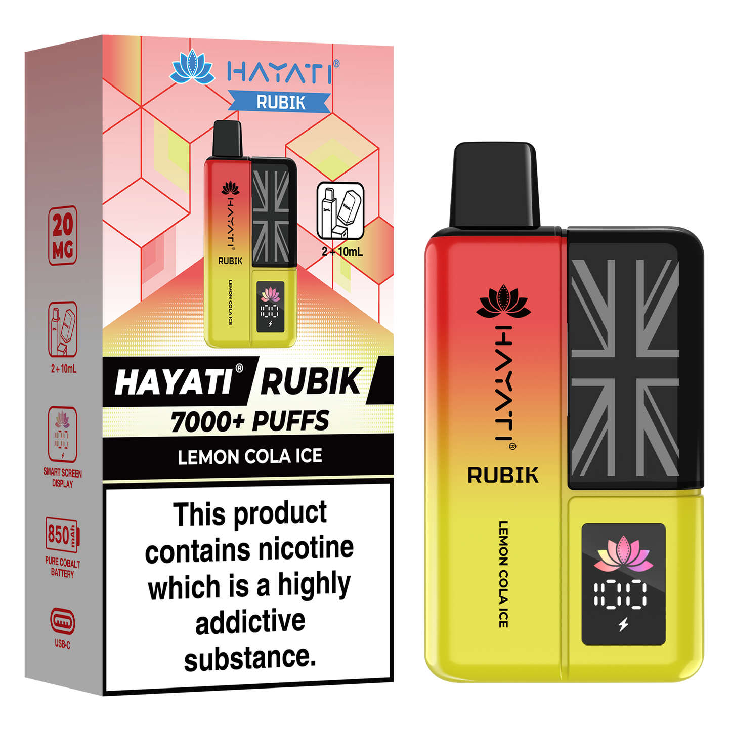 Hayati Rubik 7000+ Puff Prefilled Vape Kit