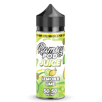 Lemon & Lime by Ramsey Pod Juice 50/50 100ml Shortfill