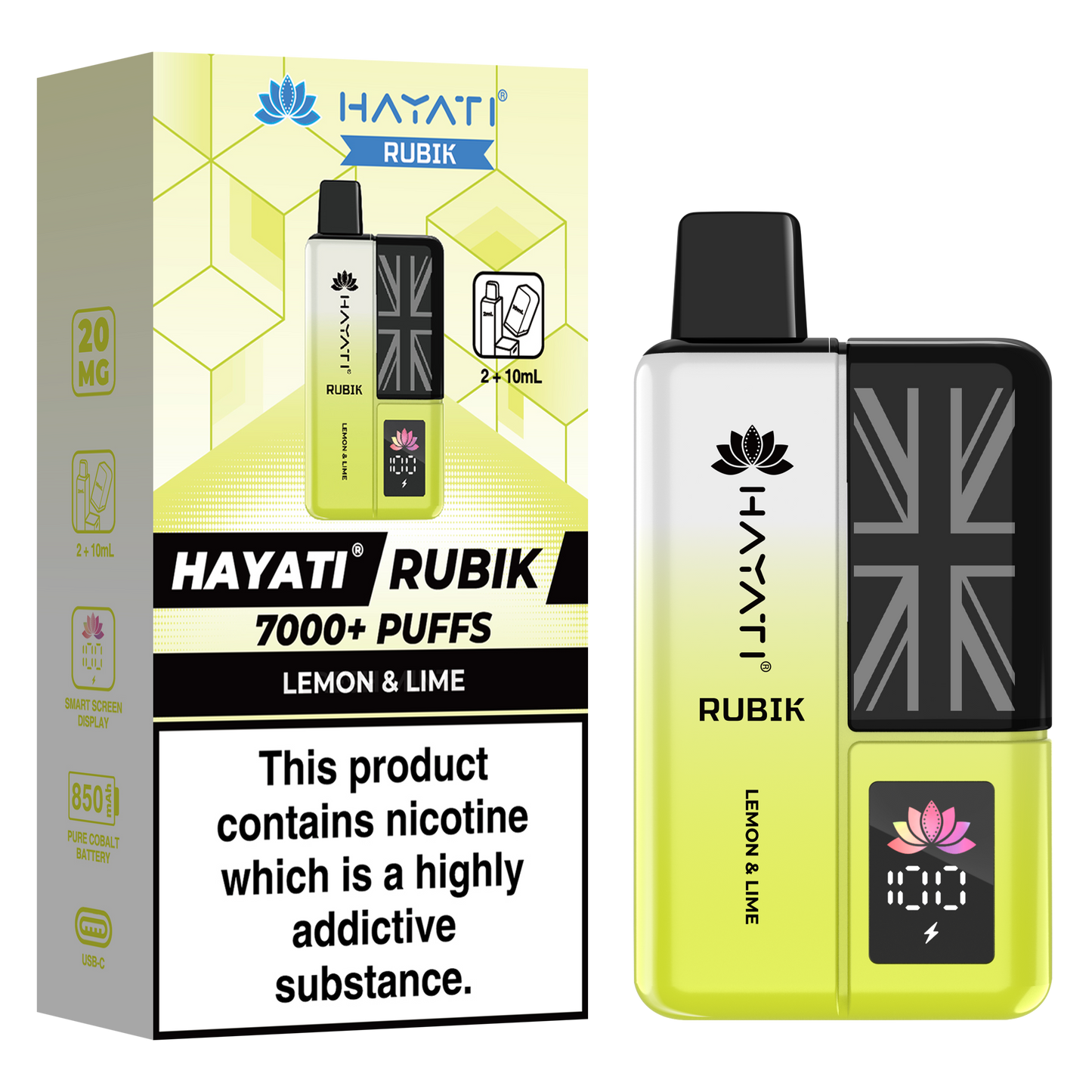 Hayati Rubik 7000+ Puff Prefilled Vape Kit