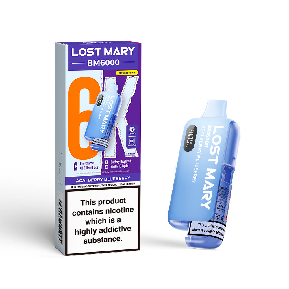Lost Mary BM6000 Prefilled Pod Kit Acai Berry Blueberry